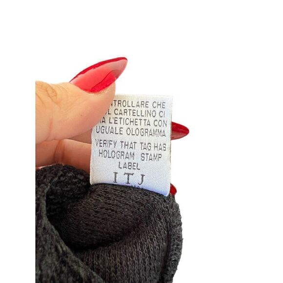 Gianfranco Ferre Jeans 2XL Embroidered Emblem Velour Sweater GF Ferre - Picture 3 of 7